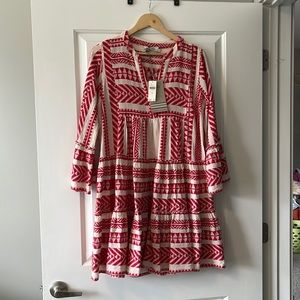 Brand New Devotion Twins anthropology patterned dress